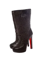 Black Leather Christian Louboutin Boots