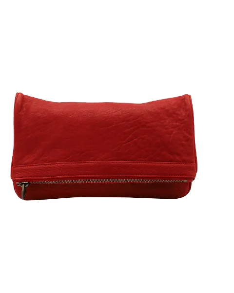 Red Leather Alexander Wang Clutch