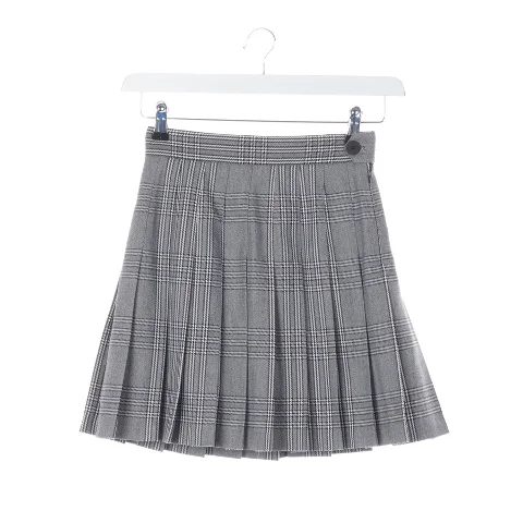 Grey Polyester Maje Skirt