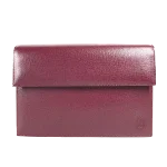 Red Leather Cartier Clutch