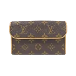 Brown Canvas Louis Vuitton Florentine Pochette