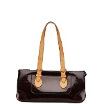 Burgundy Leather Louis Vuitton Rosewood