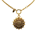 Gold Metal Chanel Necklace