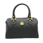 Black Canvas MCM Handbag