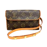 Brown Canvas Louis Vuitton Florentine Pochette