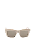 Beige Fabric Dior Sunglasses