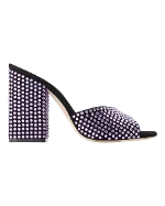 Purple Fabric Paris Texas Sandals