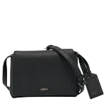 Black Leather DKNY Crossbody Bag