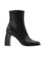 Black Leather Ann Demeulemeester Boots