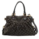 Black Leather Louis Vuitton Neo Cabby