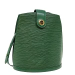 Green Leather Louis Vuitton Cluny
