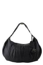 Black Fabric Lancel Shoulder Bag