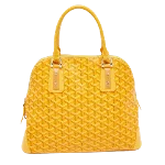 Yellow Canvas Goyard Handbag