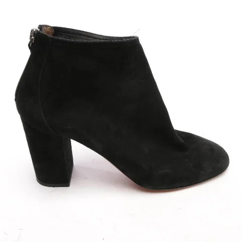 Black Leather Aquazzura Boots