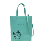 Blue Leather Tiffany & Co. Tote