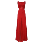 Red Polyester Yves Saint Laurent Dress