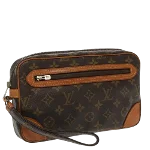 Brown Canvas Louis Vuitton Marly Dragonne