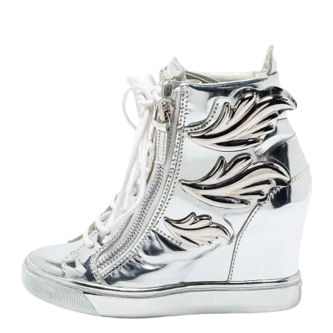 Silver Leather Giuseppe Zanotti Sneakers
