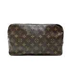 Brown Canvas Louis Vuitton Trousse Toilette