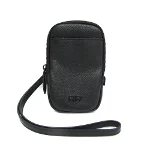 Black Leather Salvatore Ferragamo Pouch