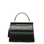 Black Leather Valentino Handbag