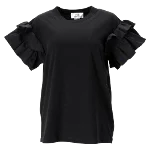 Black Cotton Victoria Beckham Top