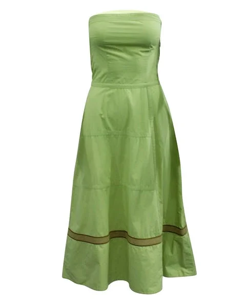 Green Cotton Dries Van Noten Dress
