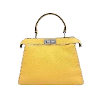 Yellow Leather Fendi Peekaboo