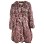 Pink Fur Nina Ricci Coat