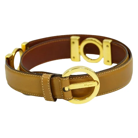 Brown Leather Salvatore Ferragamo Belt