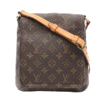 Brown Leather Louis Vuitton Musette Salsa