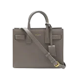 Grey Leather Yves Saint Laurent Sac de Jour