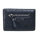 Black Leather Balenciaga Wallet