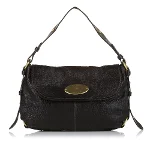 Black Leather Mulberry Shoulder Bag