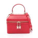 Red Leather Bvlgari Handbag