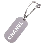 Silver Metal Chanel Charm