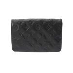 Black Leather Louis Vuitton Coussin