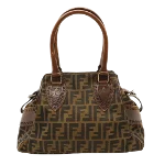 Brown Canvas Fendi Handbag