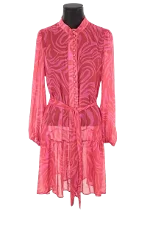 Pink Silk Plein Sud Dress