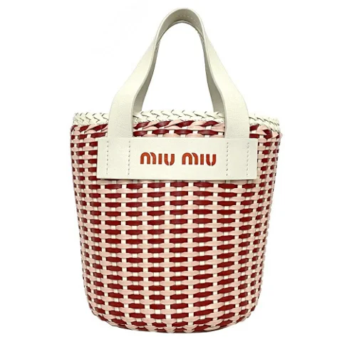 Pink Leather Miu Miu Handbag