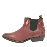 Burgundy Leather Zadig & Voltaire Boots