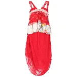 Red Silk Galliano Dress