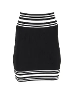 Black Fabric Balmain Skirt