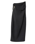 Black Wool DKNY Skirt