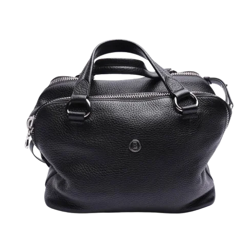Black Leather Bogner Handbag