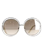 Grey Metal Chloé Sunglasses