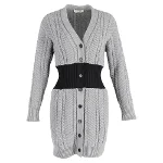 Grey Wool Alexander McQueen Cardigan