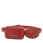 Red Leather Michael Kors Belt Bag