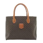 Brown Canvas Celine Tote