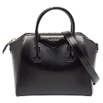 Black Leather Givenchy Antigona